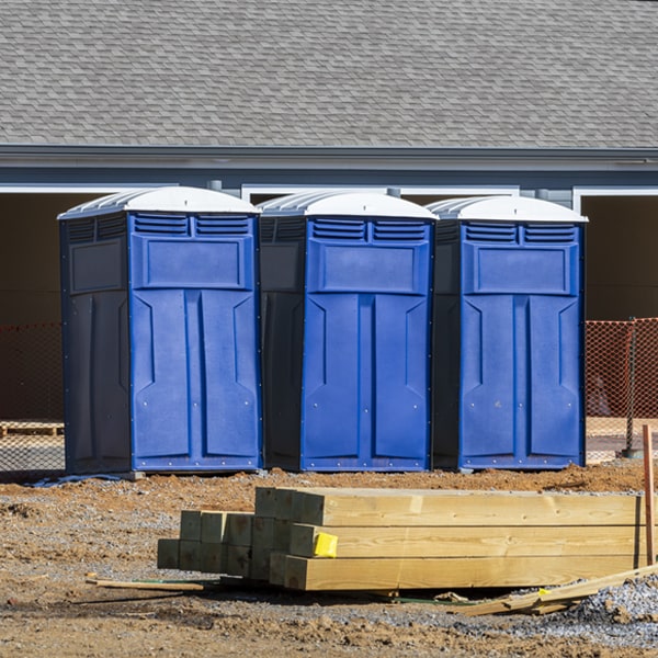 how often are the porta potties cleaned and serviced during a rental period in Wind Ridge Pennsylvania